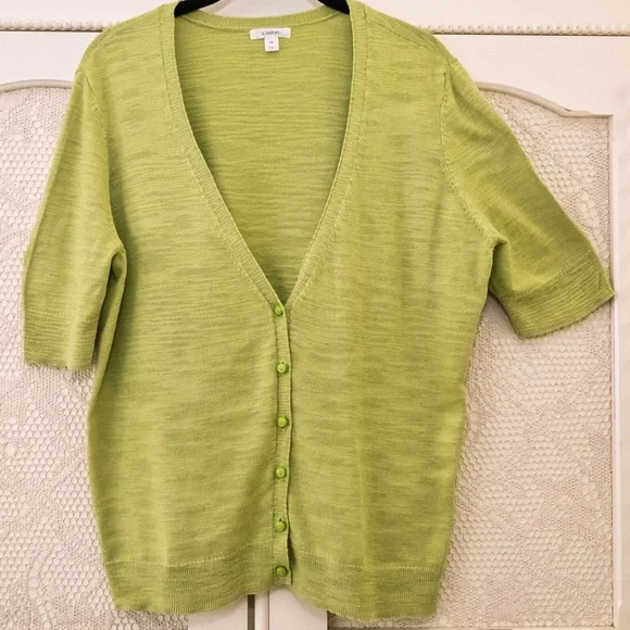 Caslon Light Green V-Neck Sweater - Picture 2 of 4
